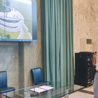 Imperia, Comune e Rivieracqua siglano l'accordo per realizzare il 'camino anti-miasmi' del depuratore. Scajola: "Trasformeremo un problema in un'opportunità" (foto e video)