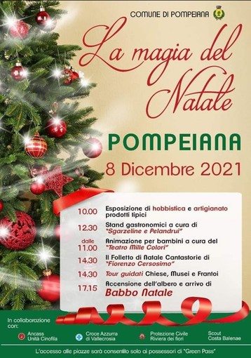 Pompeiana: l'8 dicembre‘ appuntamento con 'La Magia del Natale'. Il programma