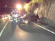 Cappotta con l’auto sulla statale Aurelia a Bordighera: miracolosamente illeso il giovane conducente