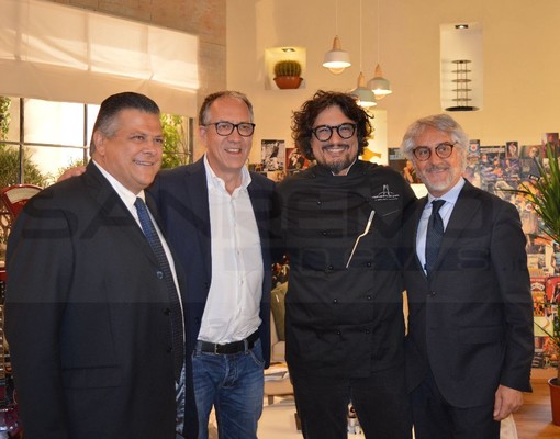 Sanremo: Alessandro Borghese al Casinò per registrare il suo programma di cucina “Farò da ariete per il gambero rosso e per proteggere in nostri prodotti”