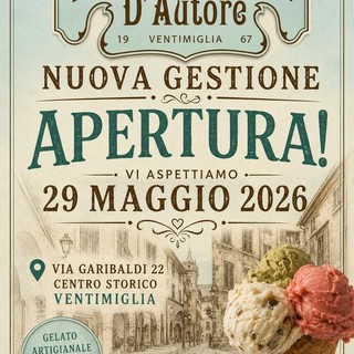 Ventimiglia Alta continua a rinascere: riapre l’Antica Gelateria d’Autore in via Garibaldi