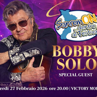 Bobby Solo protagonista di SanremON 2026: al Victory Morgana Bay l’Expo che unisce musica, arte ed eccellenze italiane