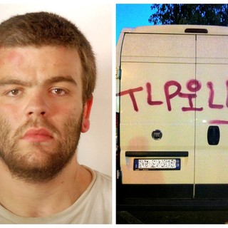 Ventimiglia: danneggiate auto e saracinesche dei negozi, writer in manette dopo aver aggredito due poliziotti