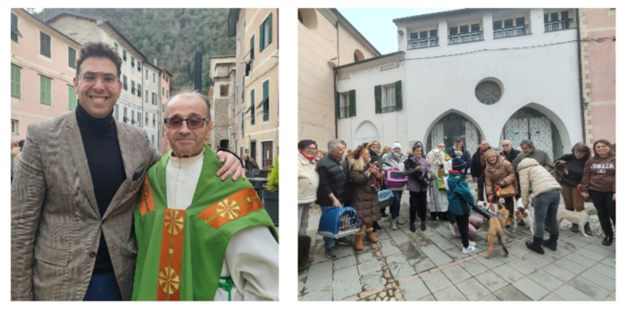 Festa di Sant’Antonio Abate, Isolabona riprende un'antica tradizione: la benedizione degli animali (Foto e video)