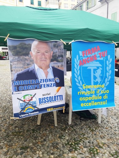 Elezioni regionali, Sanremo: raccolta firme di Liguria Popolare e del candidato Bissolotti per il 'ritorno' di tutti i reparti ospedalieri al Borea