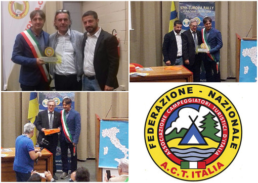 Il Comune di Camporosso ritira la ‘Bandiera gialla’ al ‘Salone del Camper di Parma’, Gibelli “Importante riconoscimento per il territorio”
