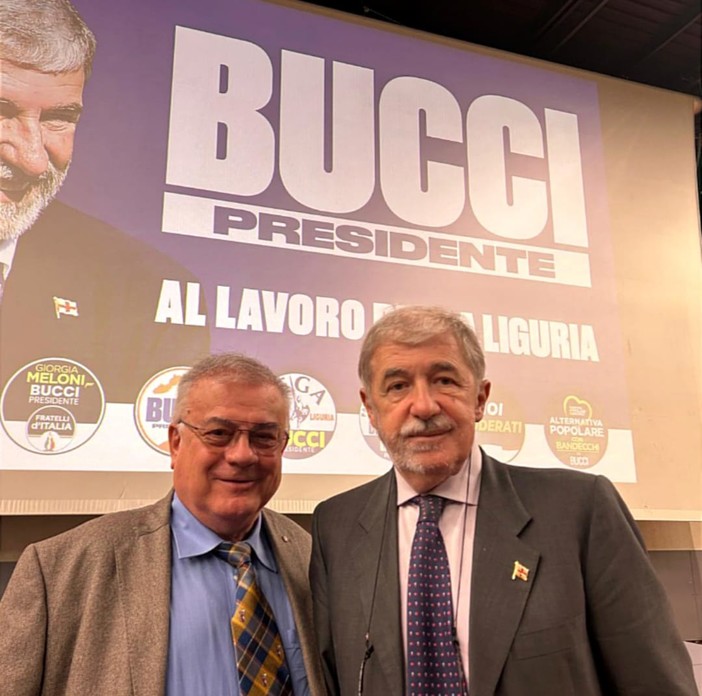 Bucci e Alberti al lavoro per la Liguria Bucci e Alberti al lavoro per la Liguria