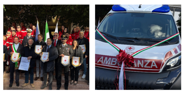 Bordighera, in memoria di Giacomo Anfossi: inaugurata la nuova ambulanza della Croce Rossa (Foto)