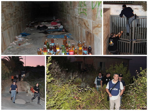 Sanremo: all'alba blitz della Polizia contro l'immigrazione clandestina, trovati sottopassaggio-dormitorio ed una villa occupata Sanremo: all'alba blitz della Polizia contro l'immigrazione clandestina, trovati sottopassaggio-dormitorio ed una villa occupata