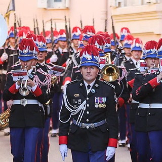 Concerto della banda dei carabinieri di Monaco al Palazzo del Parco di Bordighera