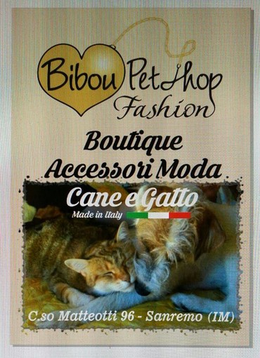 Sanremo: sabato l'inaugurazione del nuovo punto vendita Bibou Pet Shop Fashion Sanremo: sabato l'inaugurazione del nuovo punto vendita Bibou Pet Shop Fashion
