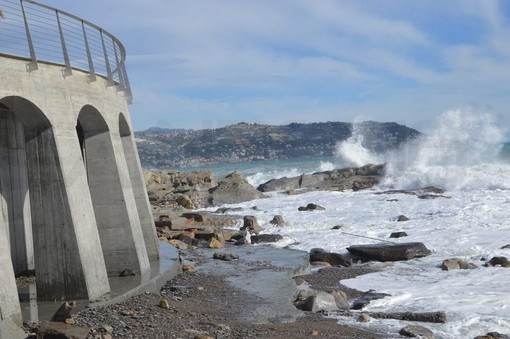 Bordighera: 2,9 milioni di danni per la mareggiata di fine ottobre, la Rotonda di Sant’Ampelio fra le più colpite