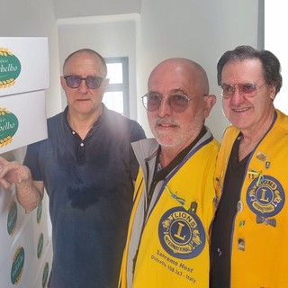 Il Lions Club Sanremo Host ringrazia il socio Giovanni Sandri del pastificio Vallebelbo
