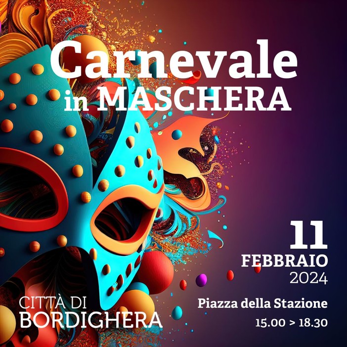 Bordighera festeggia il Carnevale con un pomeriggio dedicato ai più piccoli Bordighera festeggia il Carnevale con un pomeriggio dedicato ai più piccoli