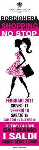 Bordighera: ultimi giorni di saldi, iniziativa della Confcommercio