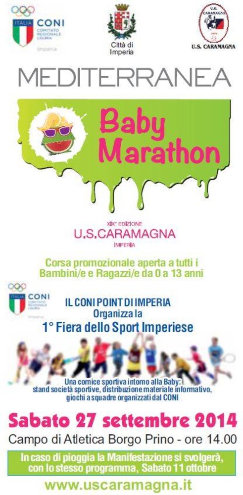 Imperia: domani, stand della ASL alla Baby Maratona per appuntamenti ed info sui programmi di screening oncologico