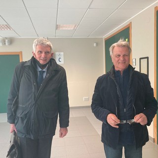 Bruno Manitta insieme al difensore Roberto Trevia