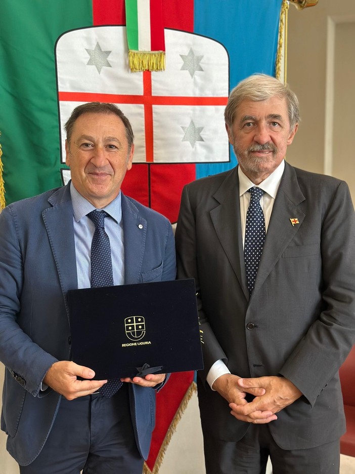 Regione Liguria, il presidente Bucci incontra il nuovo prefetto di Imperia Antonio Giaccari Regione Liguria, il presidente Bucci incontra il nuovo prefetto di Imperia Antonio Giaccari