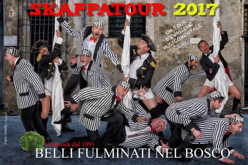 Taggia: stasera ad Arma in piazza Tiziano Chierotti l’allegro spettacolo con i Belli Fulminati Nel Bosco