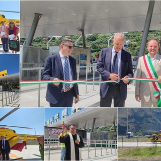 Parcheggio di interscambio e piazzola per l’elisoccorso: Ventimiglia inaugura la nuova barriera autostradale (Foto e video)