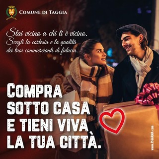 Taggia: ancora pochi giorni per aderire al progetto 'Natale Solidale', il bonus per incentivare il commercio locale