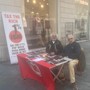 Raccolta firme per la legge di iniziativa popolare sull1% equo, banchetti di Rifondazione Comunista a Sanremo Raccolta firme per la legge di iniziativa popolare sull1% equo, banchetti di Rifondazione Comunista a Sanremo
