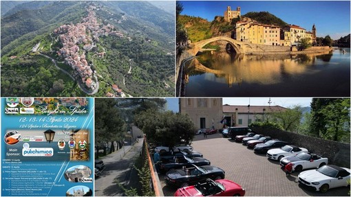 Rombano i motori, 'Borghi in spider' fa tappa a Perinaldo e a Dolceacqua (Foto e video)