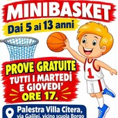 Porte aperte al minibasket a Sanremo: lezioni di prova gratuite con la Sea Basket alla palestra di Villa Citera Porte aperte al minibasket a Sanremo: lezioni di prova gratuite con la Sea Basket alla palestra di Villa Citera