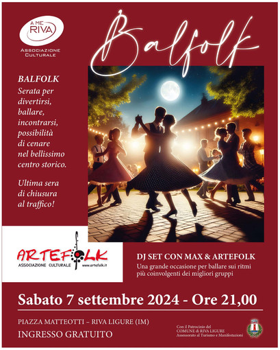 Riva Ligure: una serata magica il 7 settembre, tra musica, danze e sapori locali nel suggestivo centro storico Riva Ligure: una serata magica il 7 settembre, tra musica, danze e sapori locali nel suggestivo centro storico