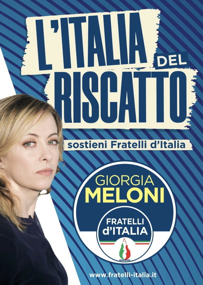 Vallecrosia: domani sul lungomare Marconi, banchetto di Fratelli d'Italia con i referenti regionali e provinciali