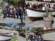 Bordighera, area riqualifica: la barca 'Evelina' torna al belvedere vicino al porto (Foto e video)