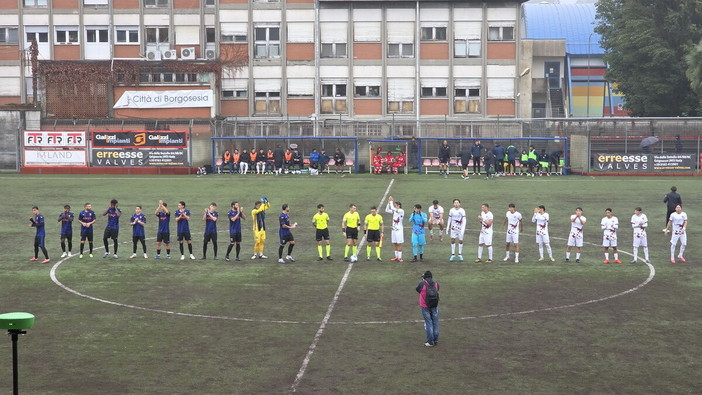 Calcio, l’Imperia cade a Borgosesia: i piemontesi si impongono 4-2