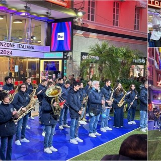 La banda musicale Borghetto San Nicolò - Città di Bordighera al Festival di Sanremo, il racconto dell'esperienza a “Viva Rai 2!” (Foto)