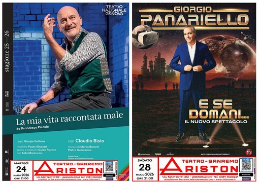 Sanremo, il Teatro Ariston riapre dopo il Festival: Bisio e Panariello inaugurano la stagione degli spettacoli