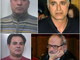 Gli arrestati, in alto da sinistra in senso orario: Sansalone, Fasolo, Boccalatte Andreacchio