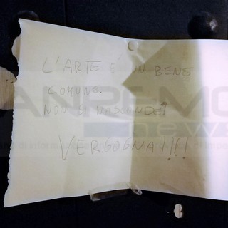 Imperia: appare un cartello di protesta sulla porta della Pinacoteca Civica, l’assessore Podestà rassicura: “Nostro obiettivo riaprire il prima possibile”