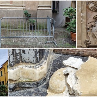 Caduta calcinacci da una chiesa di Badalucco: Don Angelo "In cassa non c'è un euro, non so che santo invocare"