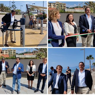 Vallecrosia, inaugurato tratto della ciclopedonale. Toti: "Progetto strategico che conferma la Liguria sempre più 'sostenibile' e attrattiva per turisti italiani e stranieri" (Foto e Video)