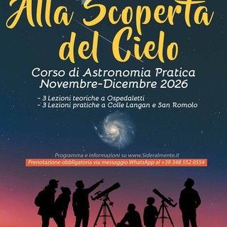 Ospedaletti, ultimi posti disponibili per il corso base di astronomia pratica targato Stellaria Ospedaletti, ultimi posti disponibili per il corso base di astronomia pratica targato Stellaria
