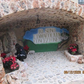 Ventimiglia: all'esterno di S.Nicola da Tolentino, inaugurata Cappella dedicata alla Madonna Immacolata Ventimiglia: all'esterno di S.Nicola da Tolentino, inaugurata Cappella dedicata alla Madonna Immacolata