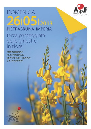 Pietrabruna: domenica 26 maggio, la terza passeggiata delle 'Ginestre in fiore'