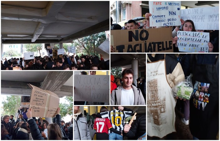 Imperia, la protesta degli studenti del Vieusseux dopo il commento sessista del preside Auricchia (foto e video) Imperia, la protesta degli studenti del Vieusseux dopo il commento sessista del preside Auricchia (foto e video)