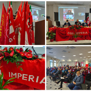 Imperia, buon compleanno Cgil, Fellegara: "Dobbiamo agire sulle infrastrutture, viabilità e calo demografico per avere un futuro di sviluppo" (foto e video)