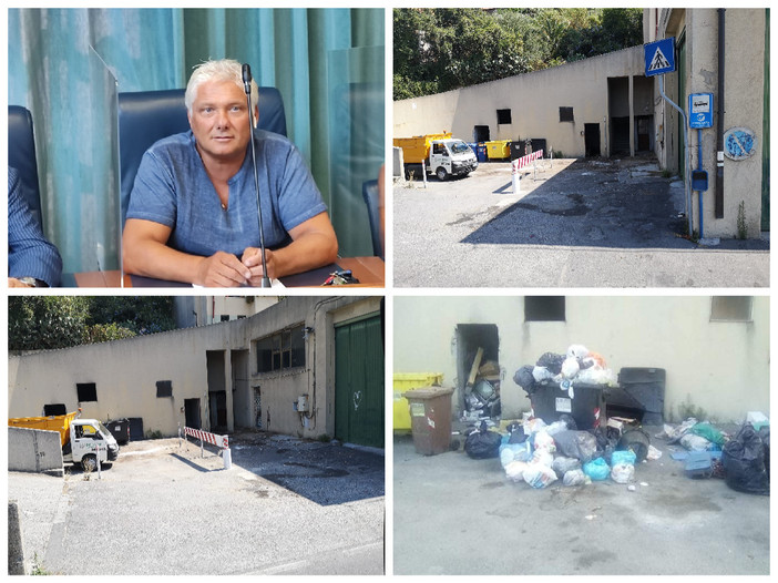 Imperia, degrado alle case parcheggio, ripulita l'area invasa dai rifiuti. Gagliano: "Potenziate le telecamere e ci saranno controlli a 'tappeto'" (foto)
