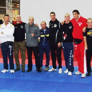 Gruppo Tecnici delle varie squadre. 7° da sx Presidente F.I.Sa Alfredo Lallo di Milano