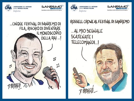 Gli autografi al Festival di Sanremo si fanno sulle cartoline di SanremoNews e CNA Imperia Gli autografi al Festival di Sanremo si fanno sulle cartoline di SanremoNews e CNA Imperia