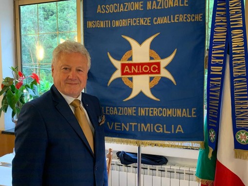 Ventimiglia: convivio dell’Associazione Nazionale Insigniti Onorificenze Cavalleresche, presente anche il Sindaco Scullino