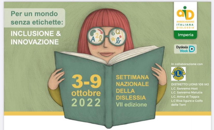 Sanremo: ad ottobre, convegno ECM (Educazione Continua in Medicina) nella Settimana Nazionale della Dislessia