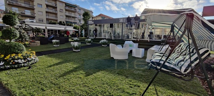 Sanremo: 'Casa Siae' e il suo 'Giardino d'inverno' fanno sognare un nuovo restyling del solettone in piazza Colombo