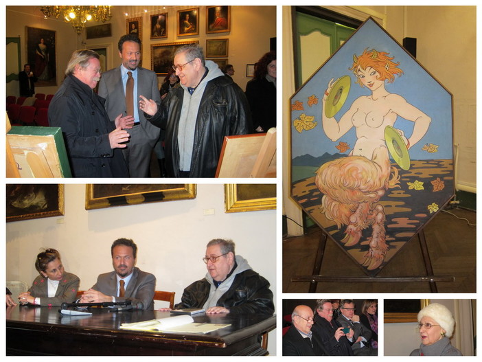 Presentate le opere di Rubino acquistate dal comune di Sanremo. Vincenzo Mollica: “Regalo alla cultura italiana”